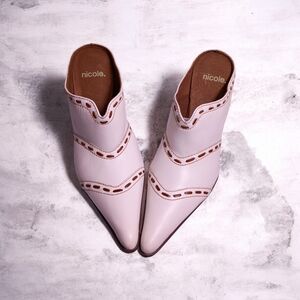 Nicole Women's Blush Ankle Booties